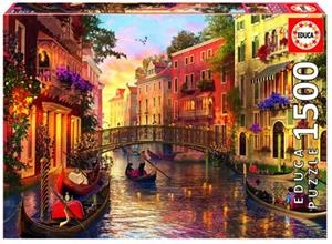PUZLE ATARDECER EN VENECIA 1500 PECES | 8412668171244