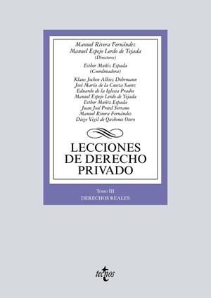 LECCIONES DE DERECHO PRIVADO | 9788430978717 | RIVERA FERNÁNDEZ, MANUEL / ESPEJO LERDO DE TEJADA, MANUEL / MUÑIZ ESPADA, ESTHER