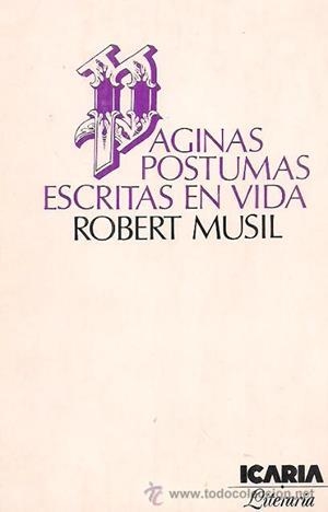 PAGINAS POSTUMAS | 9788474260502 | MUSIL, R.