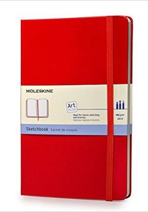 CUADERNO MOLESKINE DE BOCETOS ROJO LARGE | 9788862930345