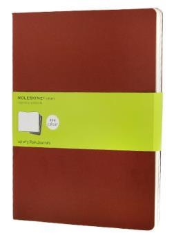 LLIBRETES MOLESKINE CAHIER ROJO ARANDANO XL LISAS (SET DE 3) | 9788862931090