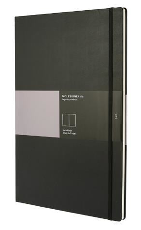 CUADERNO MOLESKINE DE BOCETOS NEGRO A3 | 9788862931960