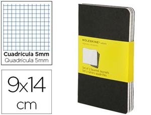 LLIBRETES MOLESKINE CAHIER NEGRAS POCKET CUADRICULADAS (SET DE 3) | 9788883704901