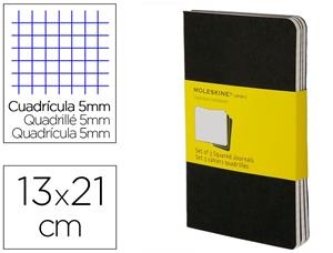 LLIBRETES MOLESKINE CAHIER NEGRAS LARGE CUADRICULADAS (SET DE 3) | 9788883704963