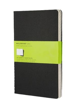 LLIBRETES MOLESKINE CAHIER NEGRAS LARGE LISAS (SET DE 3) | 9788883704970