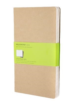 LLIBRETES MOLESKINE CAHIER MARRON KRAFT LARGE LISAS (SET DE 3) | 9788883705007