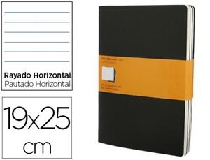 LLIBRETES MOLESKINE CAHIER NEGRAS XL RAYAS (SET DE 3) | 9788883705014