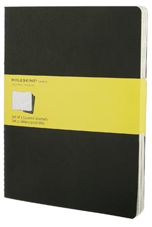 LLIBRETES MOLESKINE CAHIER NEGRAS XL CUADRICULADAS (SET DE 3) | 9788883705021