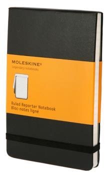 BLOC DE NOTAS MOLESKINE REPORTER TAPA DURA NEGRO POCKET RAYAS | 9788883705489
