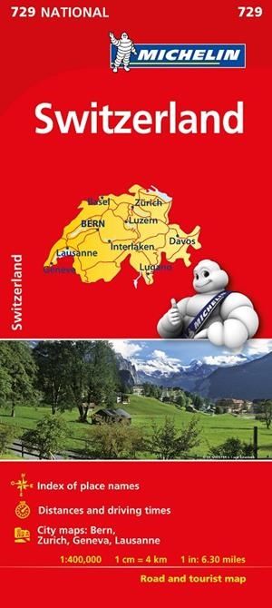 SUIZA : MAPA 729 | 9782067171640 | VARIOS AUTORES