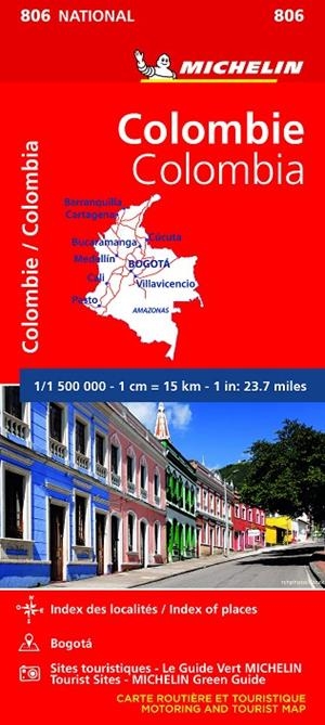 COLOMBIA : MAPA 806 | 9782067242609 | VARIOS AUTORES
