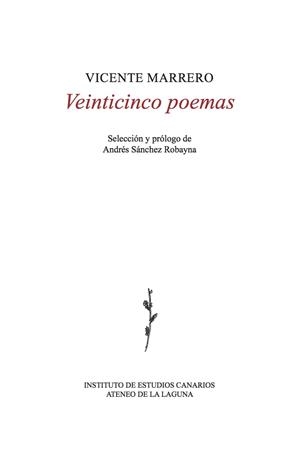 VEINTICINCO POEMAS | 9788494556593 | MARRERO SUAREZ, VICENTE