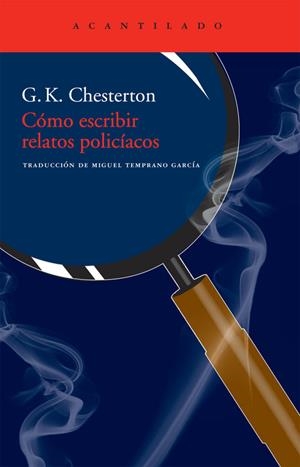 COMO ESCRIBIR RELATOS POLICIACOS | 9788415277125 | CHESTERTON, G. K.