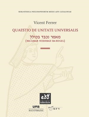 QUAESTIO DE UNITATE UNIVERSALIS | 9788493759032 | FERRER, VICENT