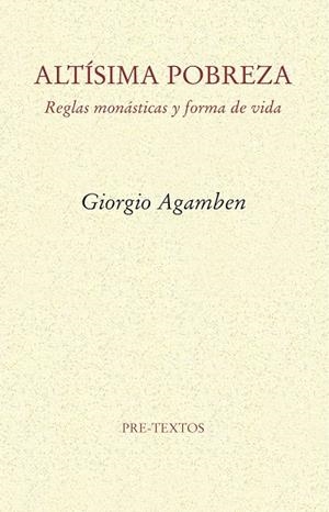 ALTÍSIMA POBREZA | 9788415894551 | AGAMBEN, GIORGIO