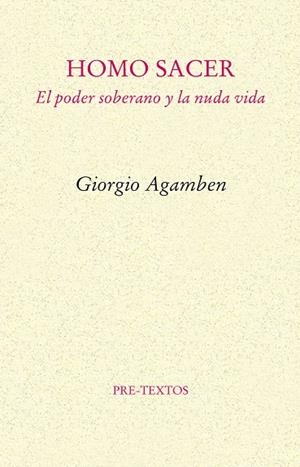 HOMO SACER | 9788481912067 | AGAMBEN, GIORGIO