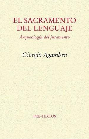 SACRAMENTO DEL LENGUAJE, EL | 9788415297246 | AGAMBEN, GIORGIO