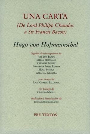 CARTA, UNA | 9788481918946 | VON HOFMANNSTHAL, HUGO