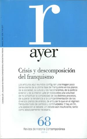 CRISIS Y DESCOMPOSICIÓN DEL FRANQUISMO | 9788496467637 | SAZ CAMPOS, ISMAEL