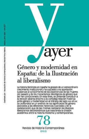 GÉNERO Y MODERNIDAD EN ESPAÑA: DE LA ILUSTRACIÓN AL LIBERALISMO | 9788492820276 | BOLUFER, MÓNICA / BURGUESA, MÓNICA