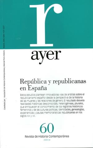 REPÚBLICA Y REPUBLICANAS EN ESPAÑA | 9788496467224 | RAMOS, M.ª DOLORES