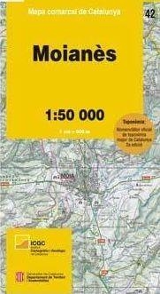 MAPA COMARCAL DEL MOIANÈS | 9788439392651 | INSTITUT CARTOGRÀFIC DE CATALUNYA