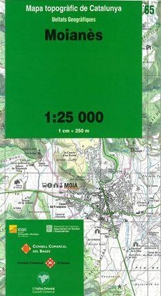 MAPA TOPOGRÀFIC MOIANÈS | 9788439391364 | INSTITUT CARTOGRÀFIC DE CATALUNYA