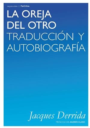 OREJA DEL OTRO, LA | 9788494580710 | DERRIDA, JACQUES