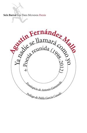 YA NADIE SE LLAMARÁ COMO YO + POESÍA REUNIDA (1998-2012) | 9788432225086 | FERNÁNDEZ MALLO, AGUSTÍN