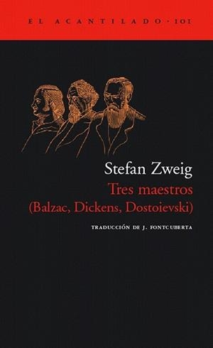 TRES MAESTROS : BALZAC, DICKENS, DOSTOIEVSKI | 9788496136847 | ZWEIG, STEFAN