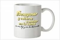 DESAYUNAR Y VOLVER A LA CAMA. TAZA MUG. LA VECINA | 8432715096238