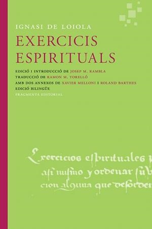 EXERCICIS ESPIRITUALS | 9788415518600 | LOIOLA, IGNASI DE