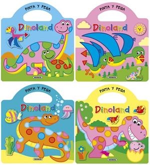 PINTA Y PEGA DINOLAND (4 TÍTULOS) | 9788467746259 | BUSQUETS, JORDI