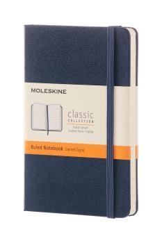 LLIBRETA MOLESKINE CLASICA TAPA DURA AZUL ZAFIRO POCKET RAYADA | 8051272893564
