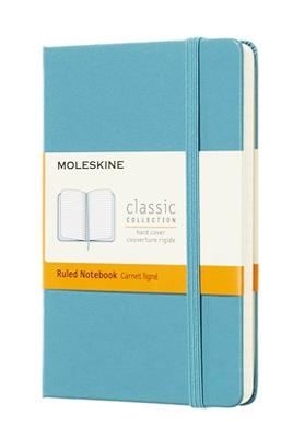LLIBRETA MOLESKINE CLASICA TAPA DURA AZUL ARRECIFE LARGE RAYADA | 8058341715345