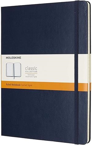 LLIBRETA MOLESKINE CLASICA TAPA DURA AZUL ZAFIRO XL RAYADA | 8058341716076