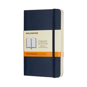 LLIBRETA MOLESKINE CLASICA TAPA BLANDA AZUL ZAFIRO POCKET RAYADA | 8055002854719