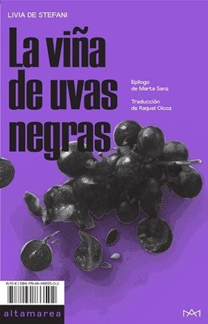VIÑA DE UVAS NEGRAS, LA | 9788494833502 | DE STEFANI, LIVIA