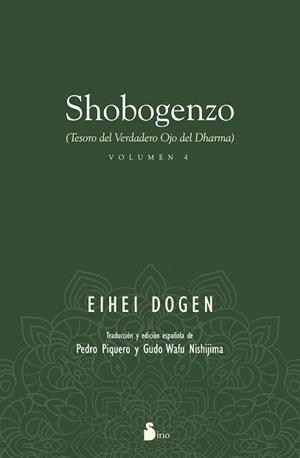 SHOBOGENZO VOLUMEN 4 | 9788416579358 | DOGEN, EIHEI