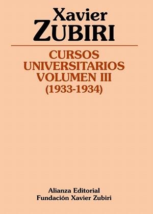 CURSOS UNIVERSITARIOS (VOL. 3) (1933-1934) | 9788420669670 | ZUBIRI, XAVIER