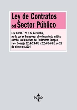 LEY DE CONTRATOS DEL SECTOR PÚBLICO (ED. 2018) | 9788430973972 | EDITORIAL TECNOS