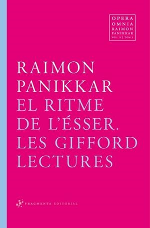 RITME DE L'ÉSSER, EL | 9788492416622 | PANIKKAR, RAIMON