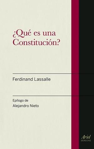¿QUÉ ES UNA CONSTITUCIÓN? | 9788434470606 | LASSALLE, FERDINAND