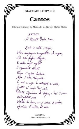 CANTOS | 9788437626239 | LEOPARDI, GIACOMO