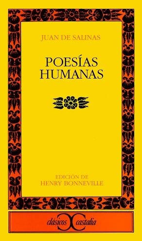 POESÍAS HUMANAS | 9788470395079 | SALINAS, JUAN DE