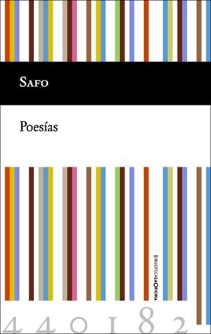 POESÍAS SAFO | 9788494440182 | SAFO
