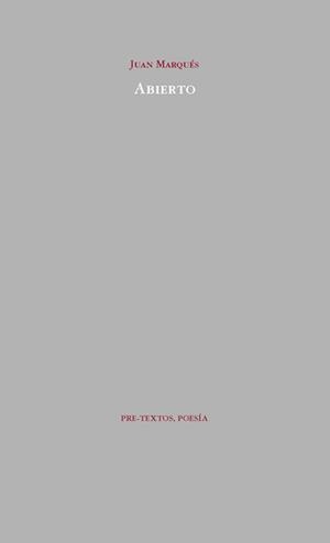 ABIERTO | 9788492913121 | MARQUÉS, JUAN