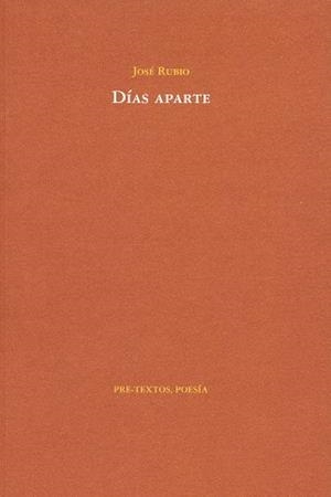 DÍAS APARTE | 9788492913763 | RUBIO FRESNEDA, JOSÉ