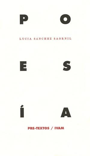 POESÍA | 9788481911008 | SÁNCHEZ SAORNIL, LUCÍA / MARTÍN CASAMITJANA, ROSA MARÍA