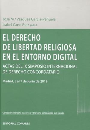 DERECHO DE LIBERTAD RELIGIOSA EN EL ENTORNO DIGITAL | 9788490459324 | CANO RUIZ, ISABEL
